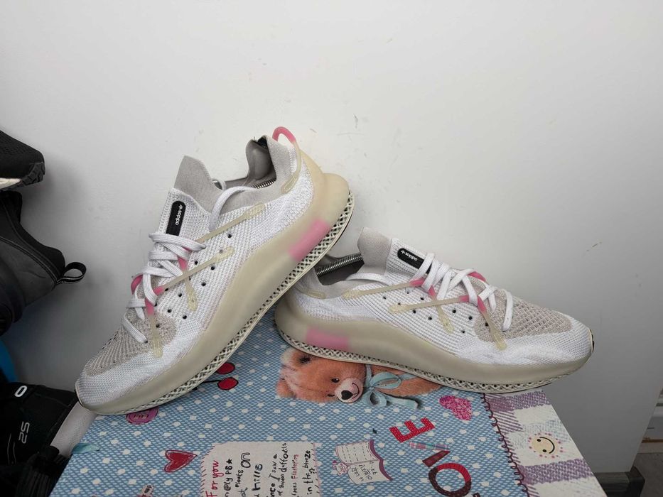 Adidas 4D Fusio Cloud White Pink''оригинални маратонки 46.5 номер