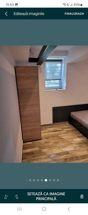 Apartament la demisol de inchiriat