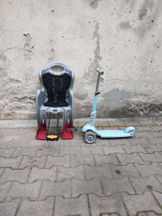Детска седалка за велосипед и тротинетка