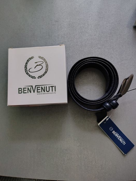 Curea bărbătească Benvenuti , albastră.