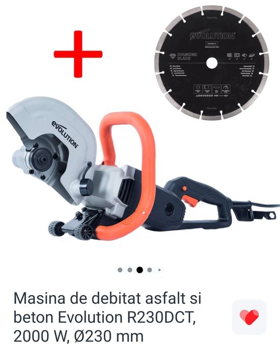 Mașină de debitat asfalt și BETON