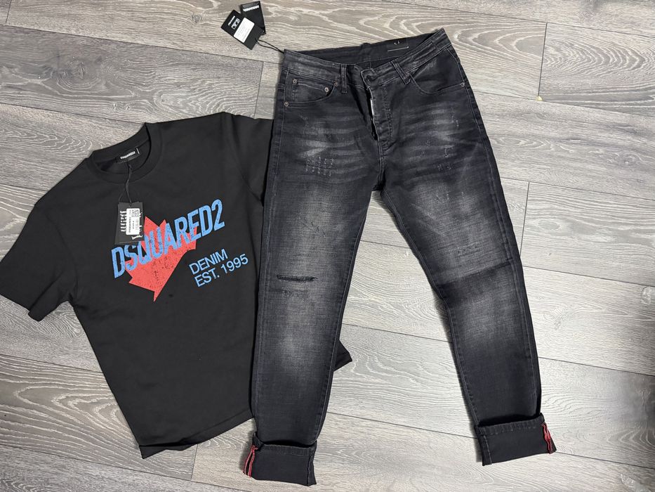 Blugi barbati dsq2 diesel hugo 2 piese tricou si blugi 300 lei
