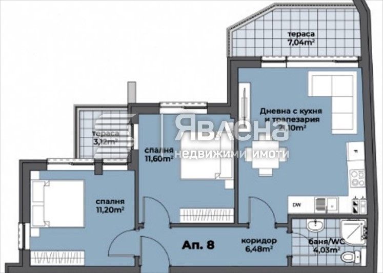 Продава се Тристаен апартамент в Варна, Аспарухово - 93 кв.м за 1538 €/кв.м - Снимка #2
