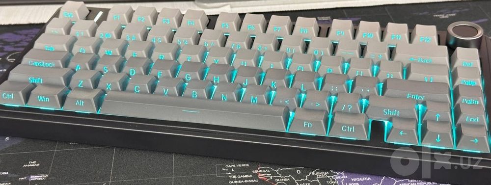 Aula f75 gradient grey / glacier blue tri mode wireless reaper switch
