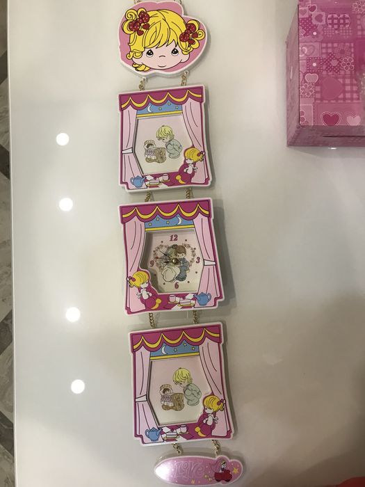 Фото рамка + часы для девочки