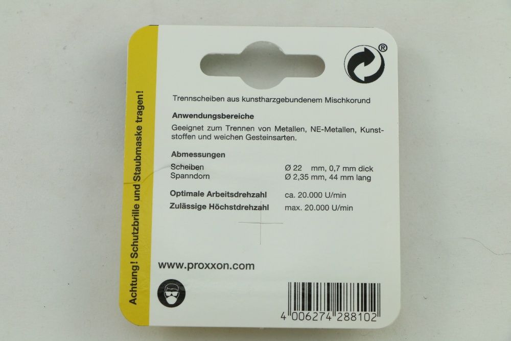 PROXXON режещи дискове, различни модели