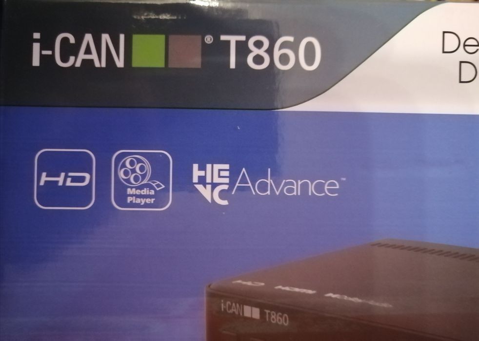 Декодер I-CAN T860, цифров HD DVB T2 телевизионен приемник