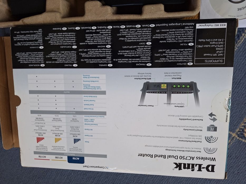 Router D-Link AC750 dual band 2.4 si 5ghz