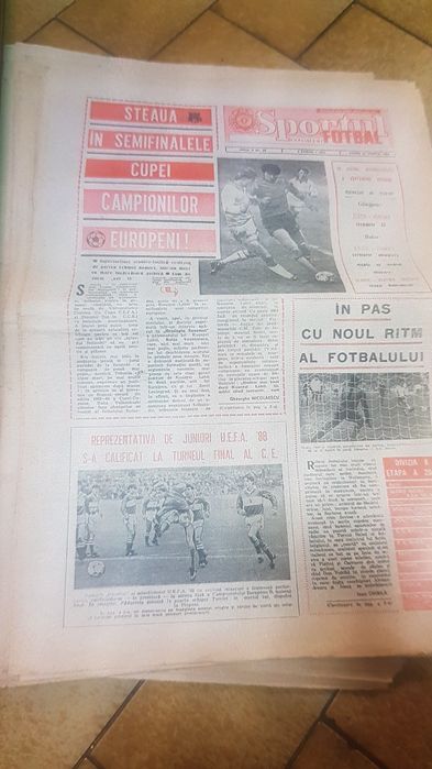 Ziarul suplimentul sportiv anii 80