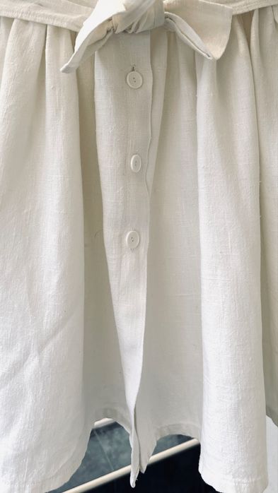 Уникална бутикова детска рокля груб лен Германия