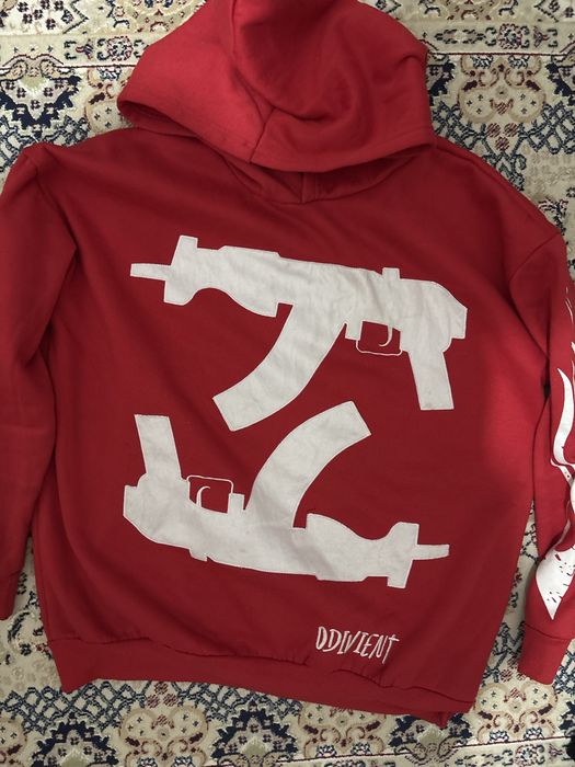 Худи odivient красная