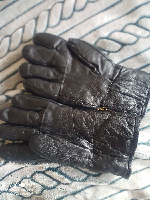 Мъжки дебели кожени ръкавици като нови