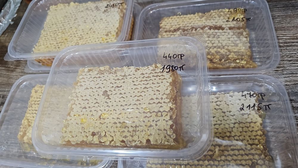 Мёд в сотах, прополис