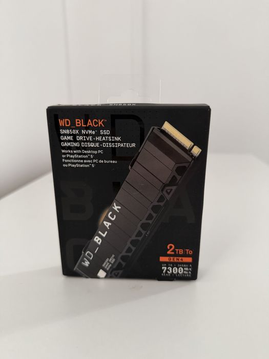 SSD WD_Black SN850X NVME Hearsink 2tb Gaming sigilat
