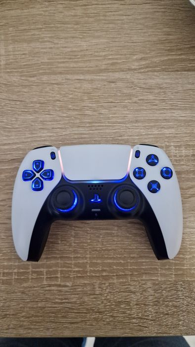 Controller PS5 Original + RGB + ExtremeRate Rise4 plus max