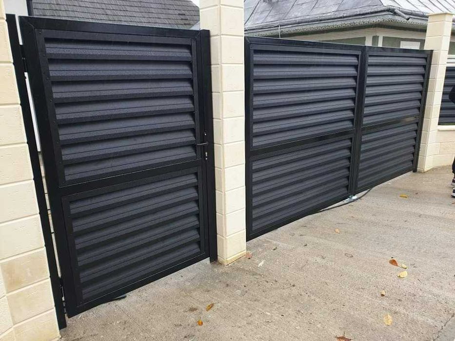 Garduri din sipca metalica, panou stil jaluzele, tabla, plasa si BCA