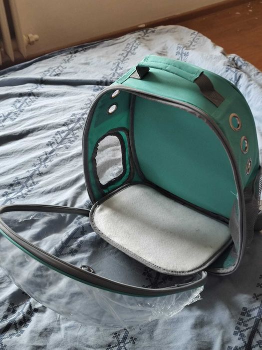 Premium  Rucsac Pisică tip Capsulă (Vedere Panoramică) – Model Confortabil, Ca Nou