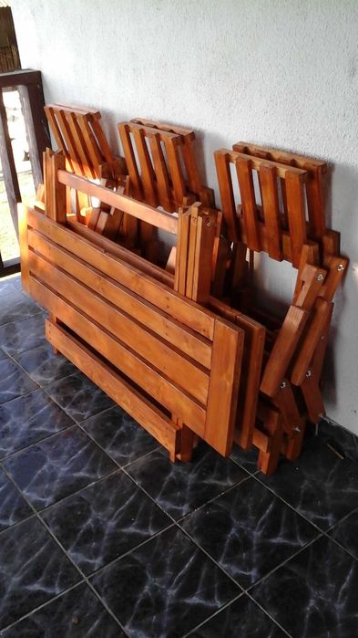 Seturi de masa cu scaune pliabile pentru terasa gradina pentru 4;6;8;10 pers