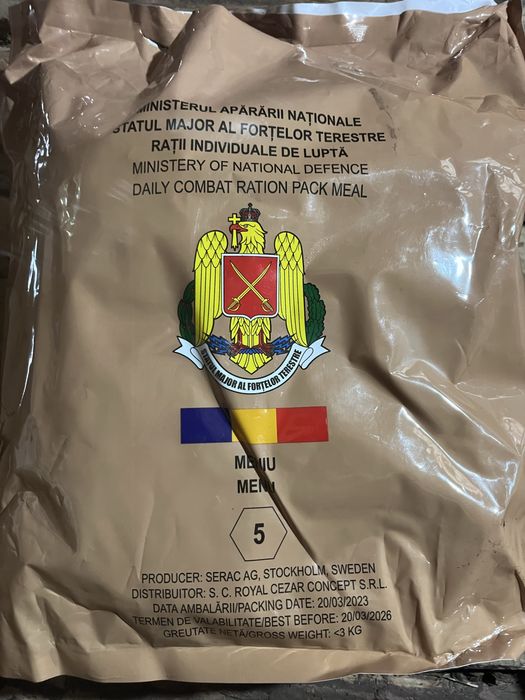 Pachete hrana RO ARMY