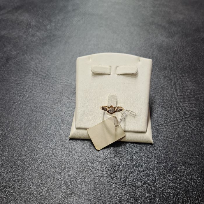 Кольцо Золотое Розочка с Бриллиантами