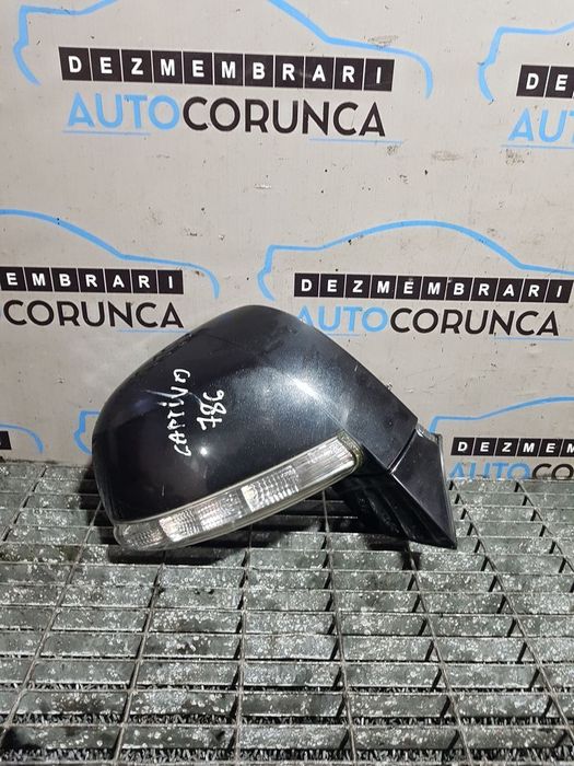 Oglinda dreapta Chevrolet Captiva Facelift 2011 - 2014 4 Usi NEGRU (786) Fără rabatare ...