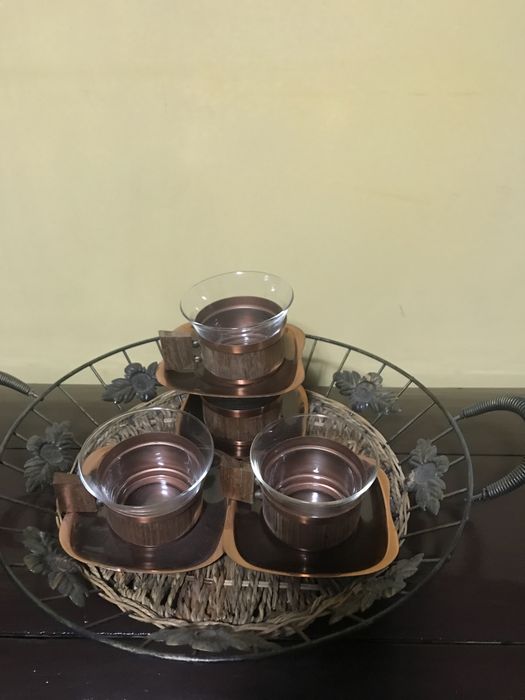 Set  de tuică și cafea din cupru