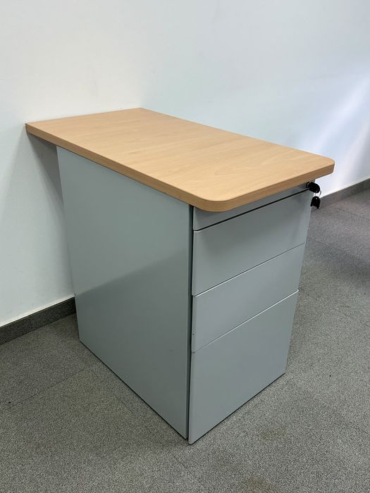 Casetieră Metalică 3 Sertare; Mic Dulap Birou tip Cub; Fișet; Rollbox; Noptieră
