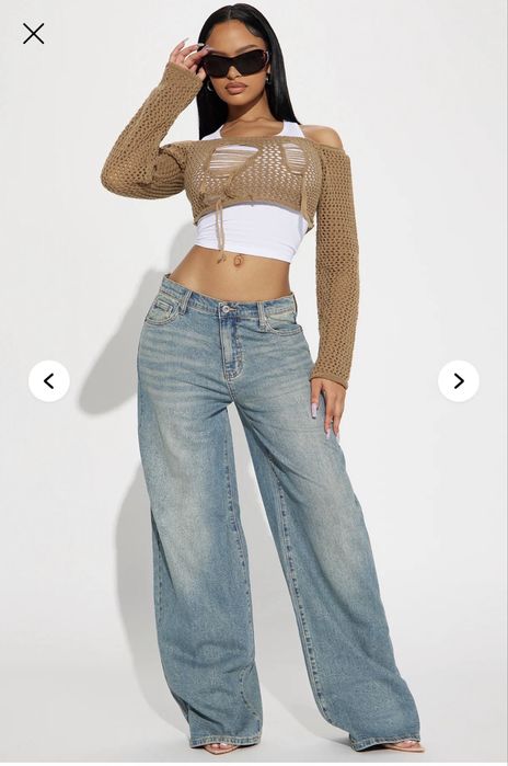 Дънки Fashion Nova Baggy