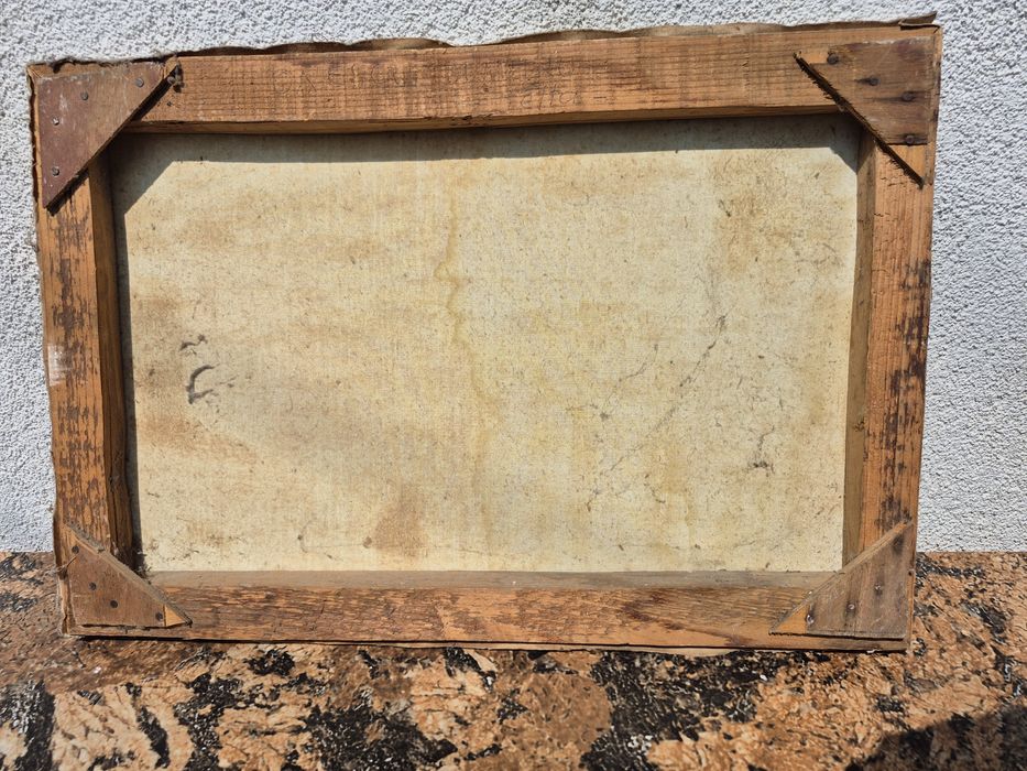 Vând tablou pictat manual pinza de pictorul Tomescu in 1987,Constanța