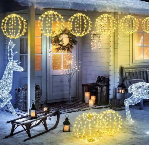 Украса LED светеща топка Joomer, светлинна декорация