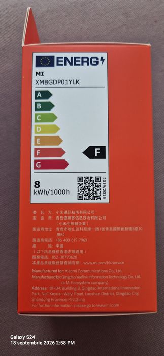 Bec inteligent de la Xiaomi, modelul Mi Smart LED Bulb