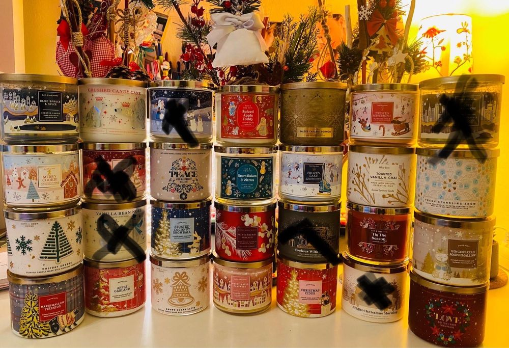 Bath & body works lumanari parfumate Craciun, 411 gr