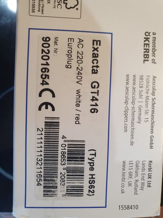 Masina tuns pisici aesculap exacta