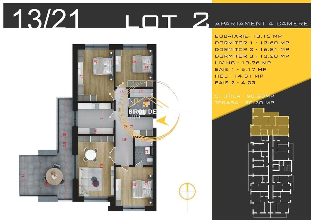 Promo decomandat Mare Terasa Vedere libera Titan Pallady Ikea Metrou