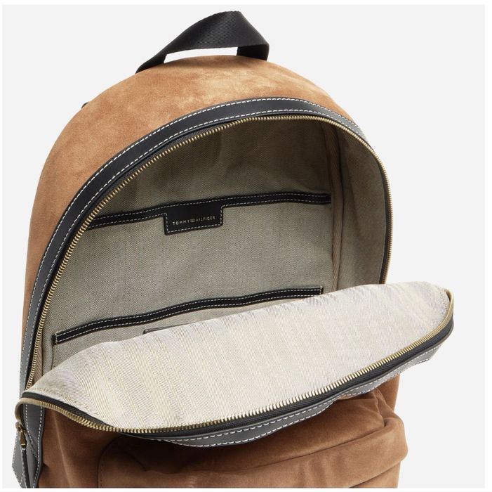 Rucsac Tommy Hilfiger maro – piele ecologică – Nou cu eticheta