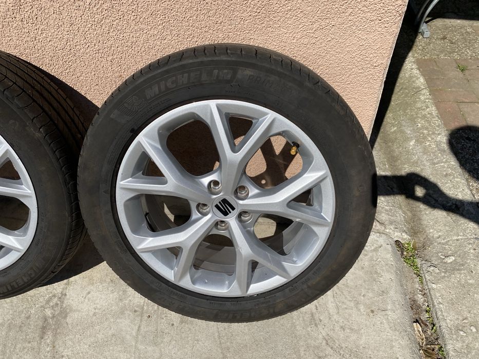 Jante Roti Seat VW  5x100 pe 17 cu cauciucuri Vara Michelin  205/55/17