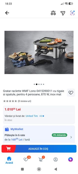 Grătar cu raclete