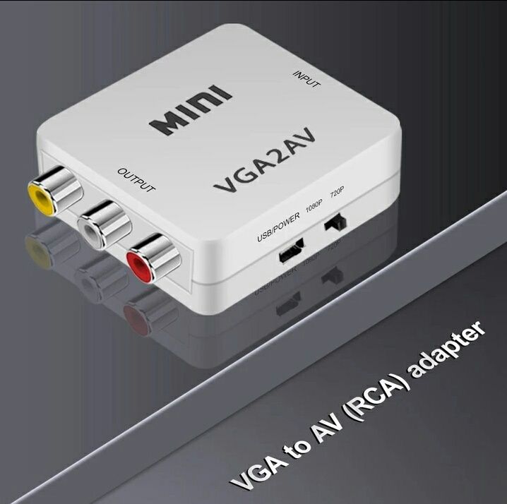 Адаптер VGA2AV, переходник VGA на AV: 3 100 тг. - Аксессуары для ...