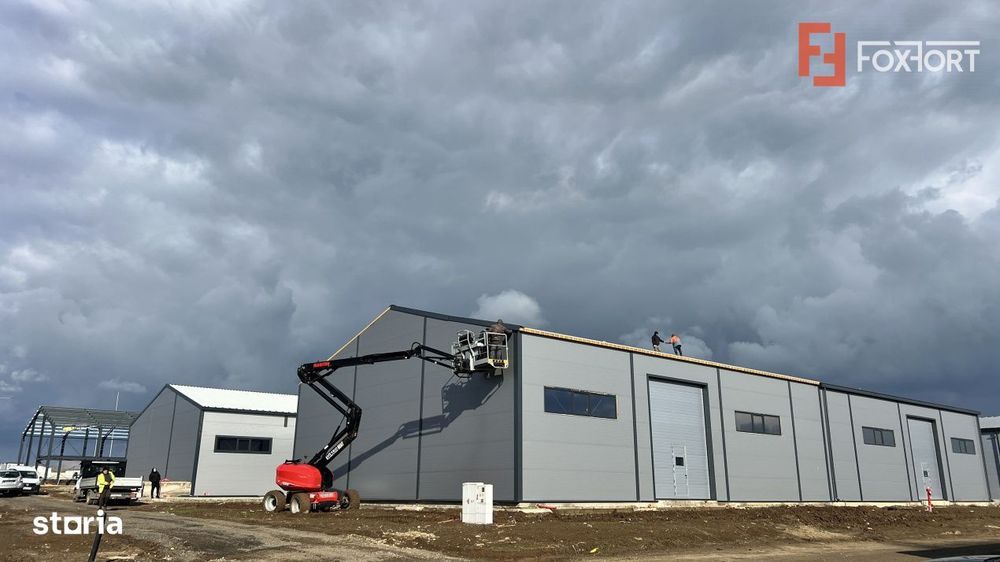 Inchiriez 2 hale industriale lipite, 800 mp total, Giarmata