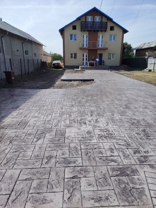 Beton amprentat de calitate.