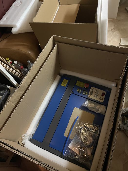 Upgraded* CO2 Лазер за гравиране и рязане Co2 laser K40 40W + Обучение