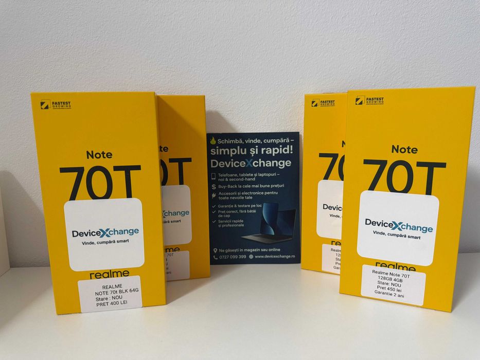 Realme Note 70T 64/128 GB Sigilat * Garantie *Buy Back * deviceXchange