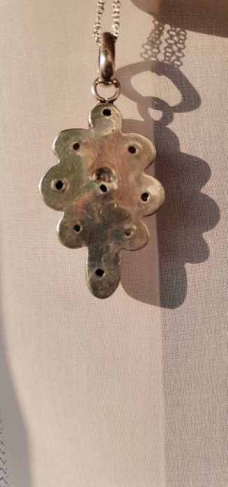 Brățară și pandant, argint 925,cu pietre semiprețioase!