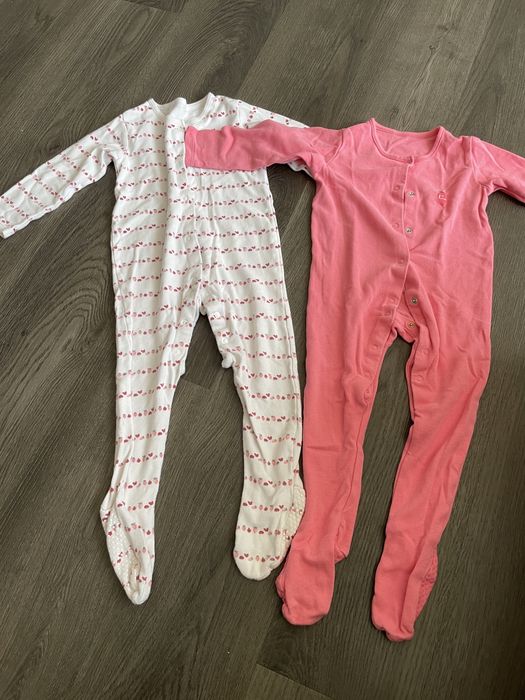 Комплект от 4 бодита с дълъг ръкав пижама ромпери 18-24 месеца момиче