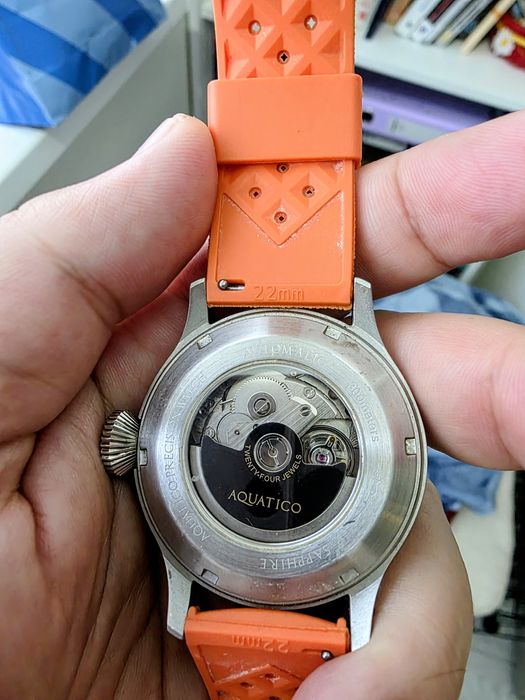 Aquatico Horizon Hawk Aventurine Dial Automatic Pilot Watch