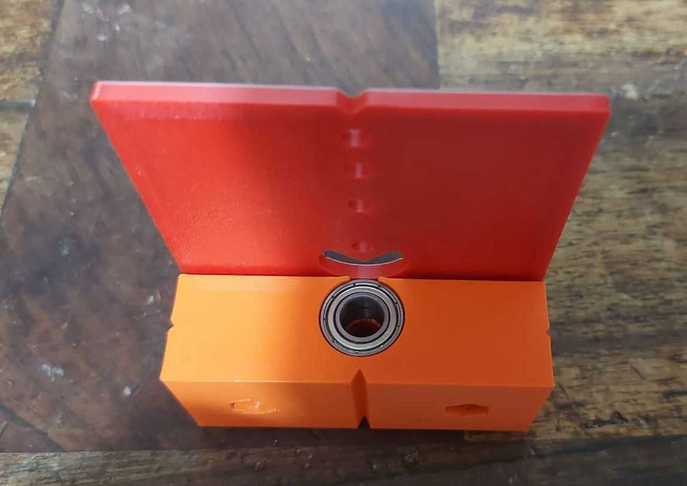 Sablon template mobilier PAL 18mm demontabil Minifix 15 cama cu tija