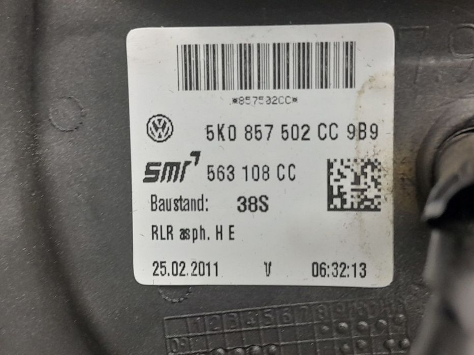 Oglinda dreapta electrica 5k0857502cc Volkswagen Golf 6 (2008 - 2015) electric