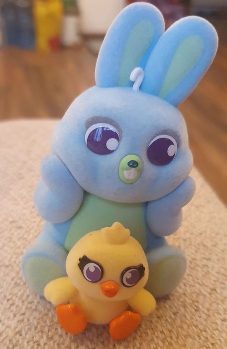 Инерционна кола, детска, куче с бутилка, зайче и пиленце