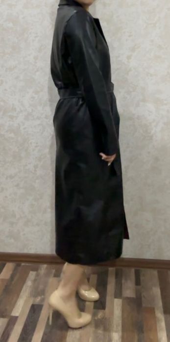 Кожаный тренч/плащ, ZARA