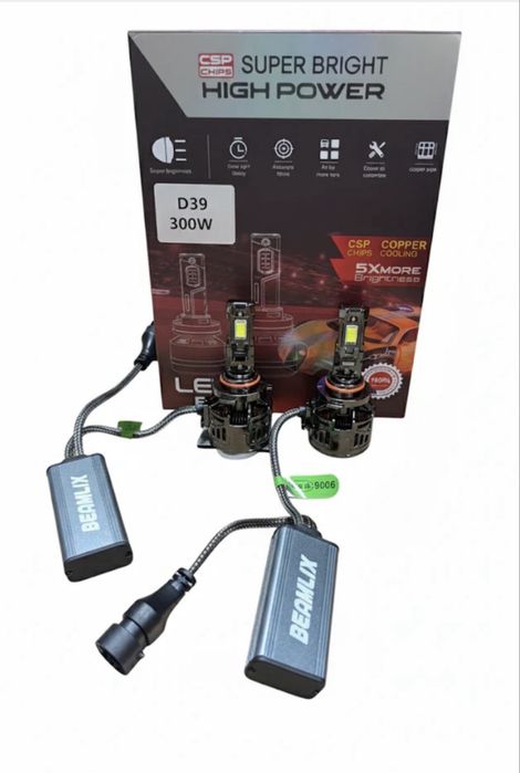 LED крушки HB3/9005,HB4/9006 PRO : 30000LM 300W DC 9-36V  КОМПЛЕКТ 2Бр.